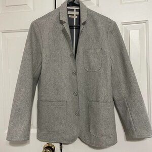 Kestin Hare Raw Edge Felted Wool Evening Jacket Heather Grey